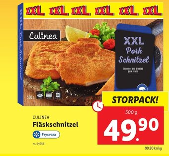 Lidl CULINEA Fläskschnitzel erbjuda