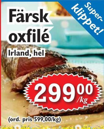 T-jarlen Färsk oxfilé erbjuda