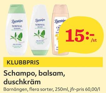 Hemköp Schampo, balsam, duschkräm erbjuda