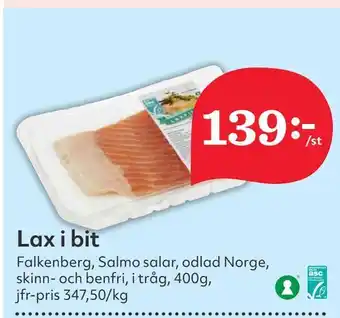 Hemköp Lax i bit erbjuda