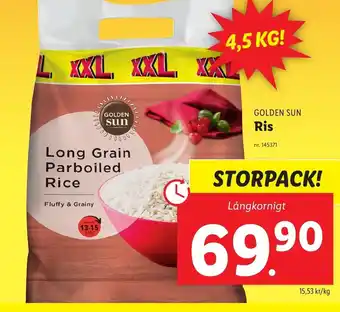 Lidl GOLDEN SUN Ris erbjuda