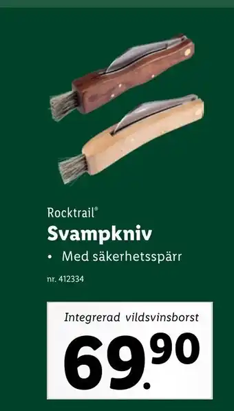 RocktrailⓇ Svampkniv