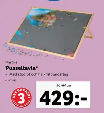 Lidl Playtive Pusseltavla* erbjuda