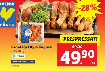 Lidl Kronfågel Kycklingben erbjuda