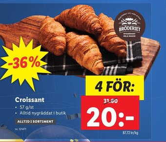 Lidl Croissant erbjuda