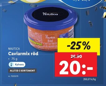 Lidl NAUTICA Caviarmix röd erbjuda