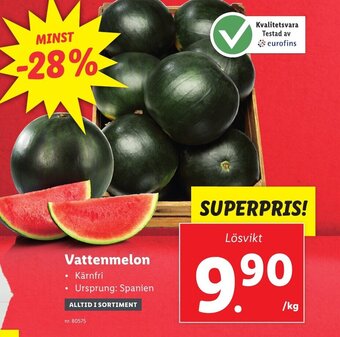 Lidl Vattenmelon erbjuda