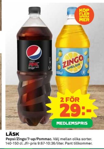 Coop Pepsi läskedryck erbjuda
