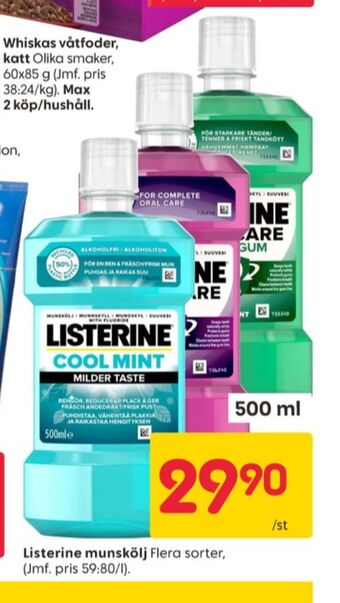 Rusta Listerine munskölj erbjuda