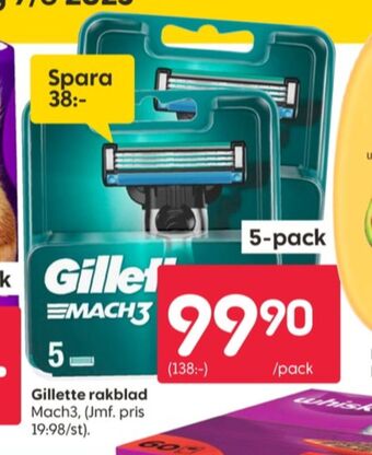 Rusta Mach3 rakblad erbjuda