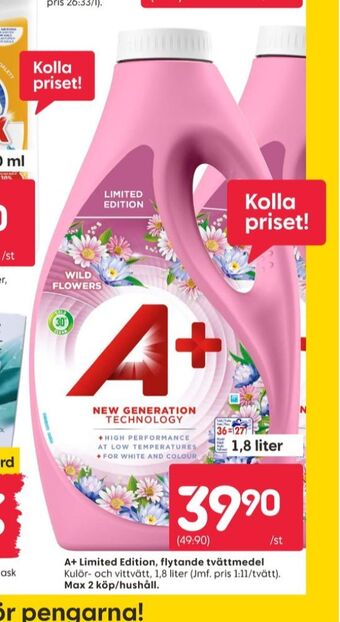 Rusta A+ tvättmedel flytande erbjuda