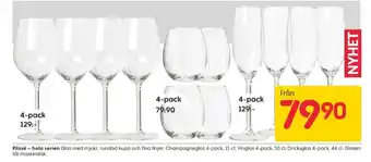 Rusta Elsa form glas erbjuda