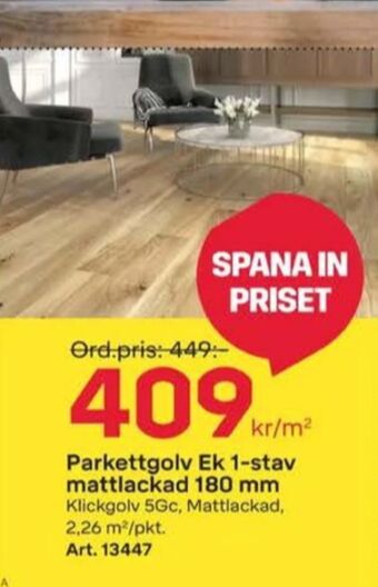 Byggmax Barlinek parkettgolv erbjuda