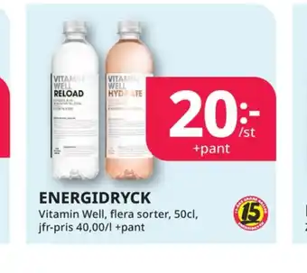 Tempo Vitamin well vitamindryck erbjuda