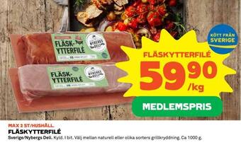 Coop Konsum Fläskytterfilé erbjuda