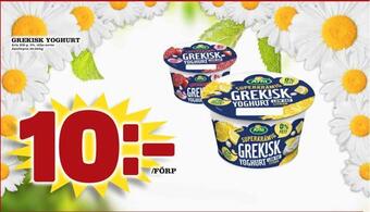 Din Mat Grekisk yoghurt erbjuda