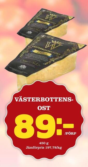 Bonum Matmarknad Västerbottensost erbjuda