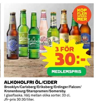 Coop Daglivs Alkoholfri öl/cider erbjuda