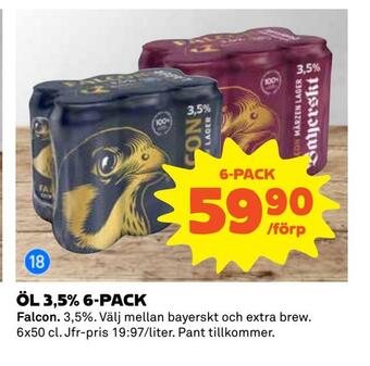 Coop Daglivs Öl 3,5% 6-pack erbjuda