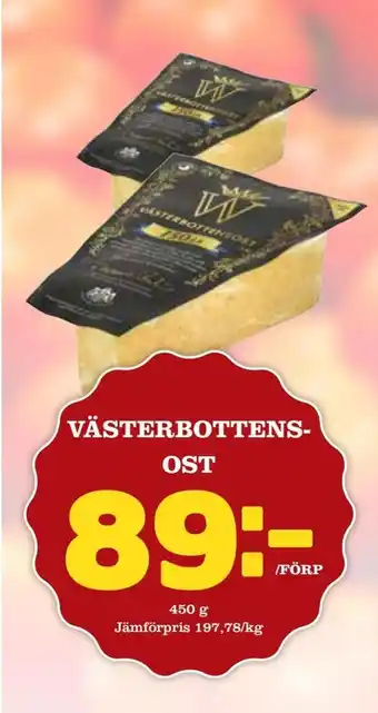 Din Mat Västerbottens- ost erbjuda