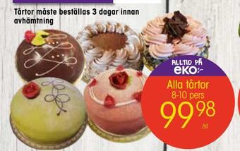 EKO Alla tårtor erbjuda