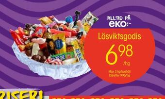 EKO Lösviktsgodis erbjuda