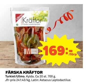 Coop Konsum Färska kräftor erbjuda