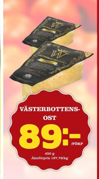 Matdax Västerbottensost erbjuda