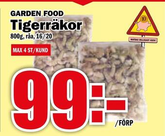 Matdax Tigerräkor erbjuda