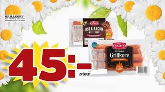 Nelins Grillkorv erbjuda