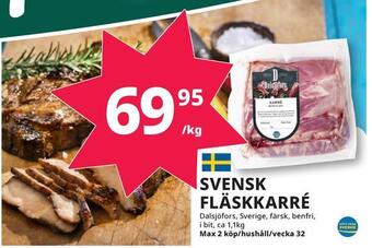 Tempo Svensk fläskkarré erbjuda