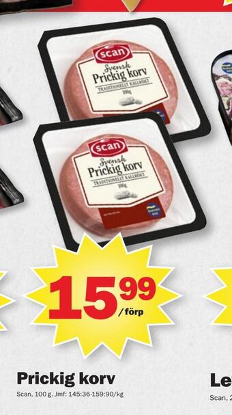 Pekås Prickig korv erbjuda
