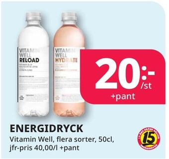 Tempo Energidryck erbjuda
