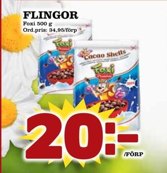 Supergrossen Flingor erbjuda