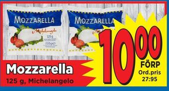 Supergrossen Mozzarella erbjuda