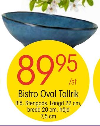 EKO Bistro oval tallrik erbjuda