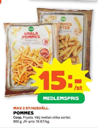 Coop Forum Pommes erbjuda