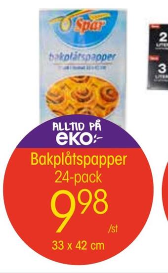 EKO Bakplåtspapper erbjuda