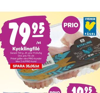 City Gross Garant kycklingbröstfilé erbjuda