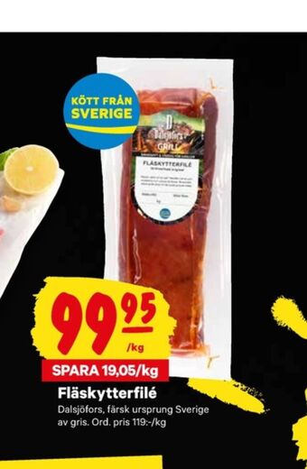 City Gross Dalsjöfors fläskytterfilé erbjuda