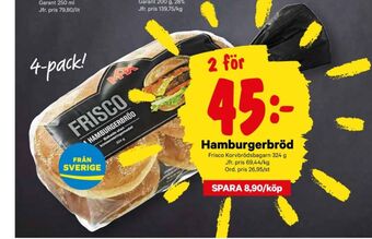 City Gross Max frisco hamburgerbröd erbjuda