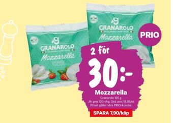 City Gross Granarolo mozzarella erbjuda