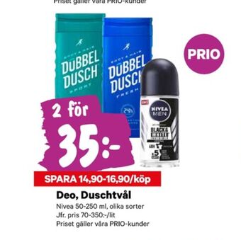 City Gross Dubbeldusch duschtvål erbjuda