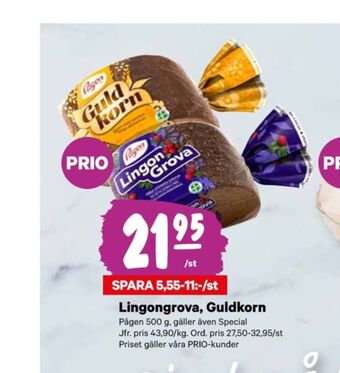 City Gross Guldkorn rågbröd erbjuda