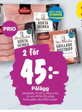 City Gross Bror jakob skinka erbjuda