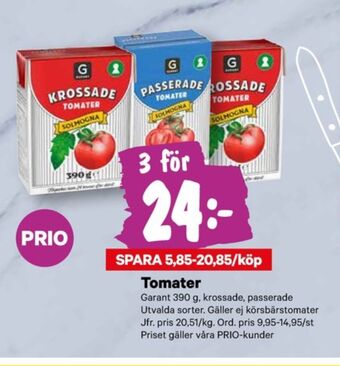 City Gross Garant tomater erbjuda