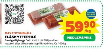 Stora Coop Fläskytterfilé erbjuda