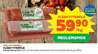 Coop Fläskytterfilé erbjuda