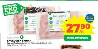 Coop Ekologisk skinka erbjuda