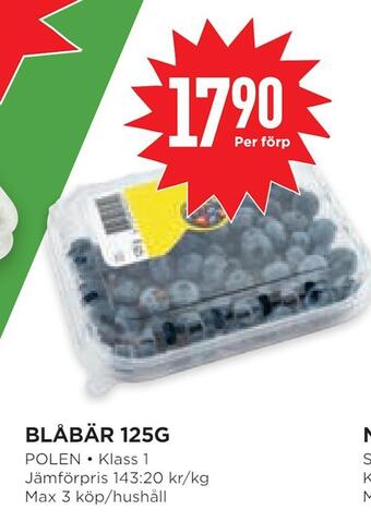 Willys Hemma Blåbär 125g erbjuda